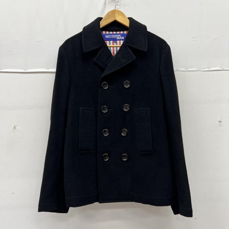 ジュンヤワタナベコムデギャルソンマン JUNYA WATANABE COMME des GARCONS MAN コート ピーコート カシミヤ 混 ウール ピーコート WG-J018 M 黒 / ブラック / black メンズ USED 古着 中古 50169607