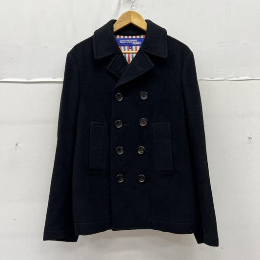 ジュンヤワタナベコムデギャルソンマン JUNYA WATANABE COMME des GARCONS MAN コート ピーコート カシミヤ 混 ウール ピーコート WG-J018 M 黒 / ブラック / black メンズ USED 古着 中古 50169607