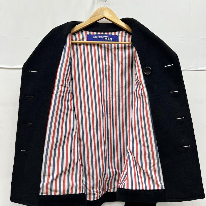 ジュンヤワタナベコムデギャルソンマン JUNYA WATANABE COMME des GARCONS MAN コート ピーコート カシミヤ 混 ウール ピーコート WG-J018 M 黒 / ブラック / black メンズ USED 古着 中古 50169607
