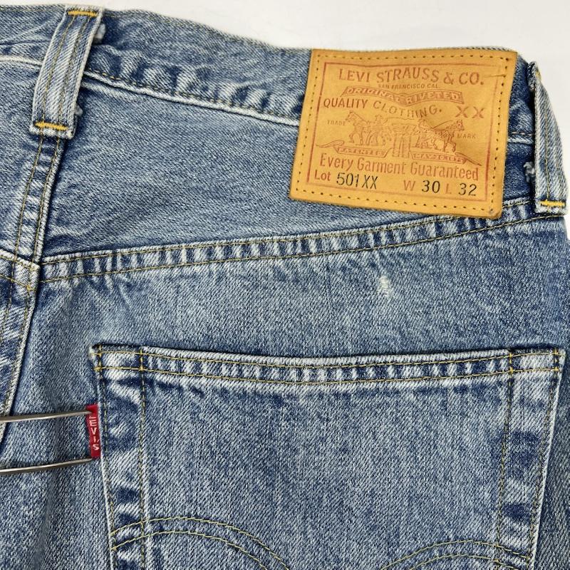 リーバイス Levi s パンツ デニム、ジーンズ LVC 501XX 1947 モデル ボタンフライ デニム パンツ 47501-0229 30インチ インディゴ / インディゴ / Indigo X 水色 / ライトブルー / メンズ USED 古着 中古 50169609