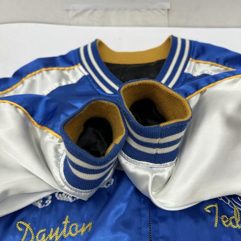 テッドマン TEDMAN ジャケット、上着 ジャンパー、ブルゾン Daytona デビル 龍 刺繍 リバーシブル スカジャン 42 青 / ブルー / blue X 黒 / ブラック / black メンズ USED 古着 中古 50169613