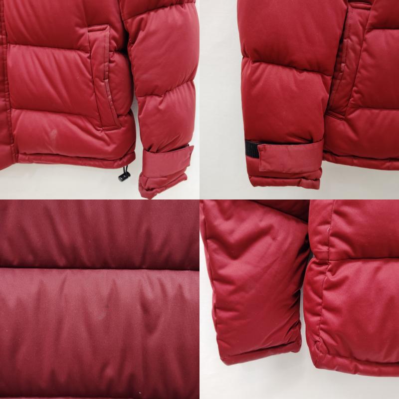 バーバリーブラックレーベル BURBERRY BLACK LABEL ジャケット、上着 ダウンジャケット ロゴ ワッペン 付き ダウン ジャケット BMP21-319-18 L 赤 / レッド / red メンズ USED 古着 中古 50169619