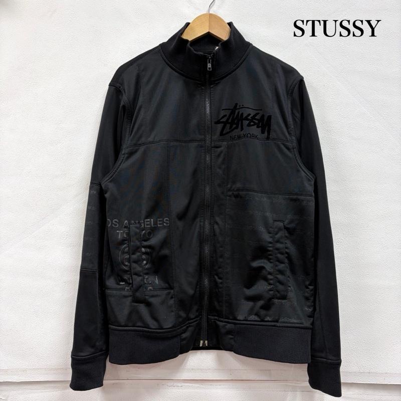 ステューシー STUSSY ジャケット、上着 ジャンパー、ブルゾン World Tour ワールドツアー トラックジャケット ジップアップ ジャージ ロゴ L ロゴ、文字 黒 / ブラック / black メンズ USED 古着 中古 50169620