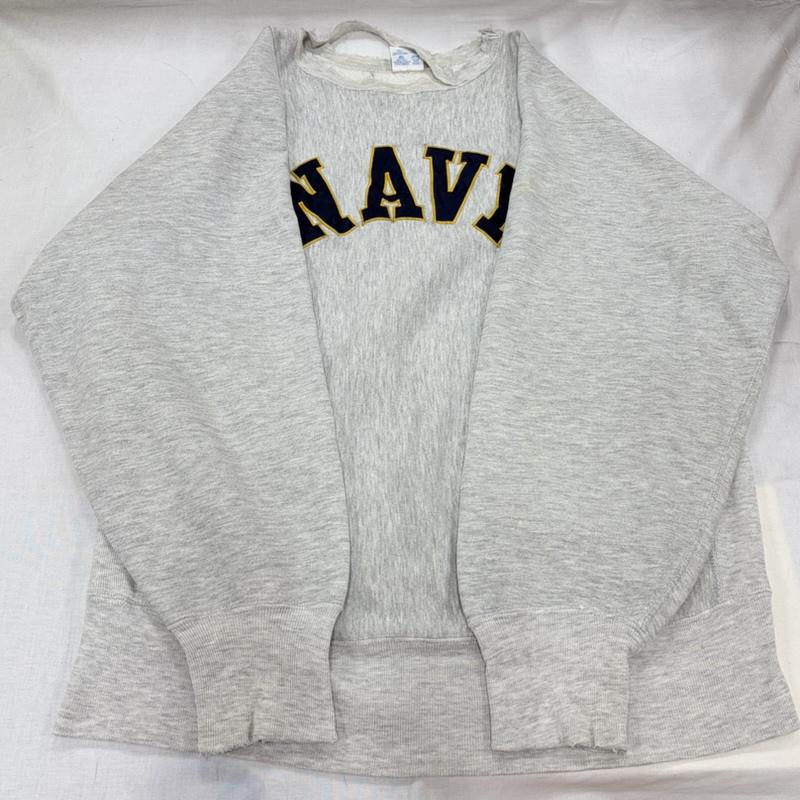 チャンピオン Champion トレーナー 長袖 90s REVERSEWEAVE リバースウィーブ プルオーバー スウェット トレーナー USA製 ヴィンテージ カレッジロゴ 刺繍 XL ロゴ、文字 灰 / グレー / gray X 紺 / ネイビー / navy X 黄 / イエロー / yellow メンズ USED 古着 中古 50169621