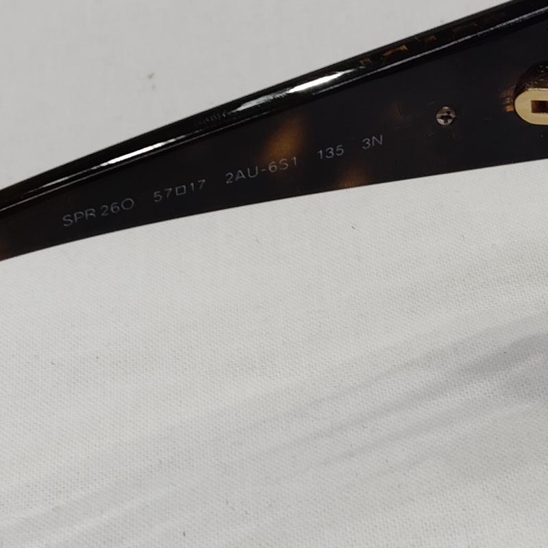 プラダ PRADA めがね・サングラス サングラス SPR26O SPR260 サイド ロゴ サングラス 57□17 茶 / ブラウン / brown レディース USED 古着 中古 50169623