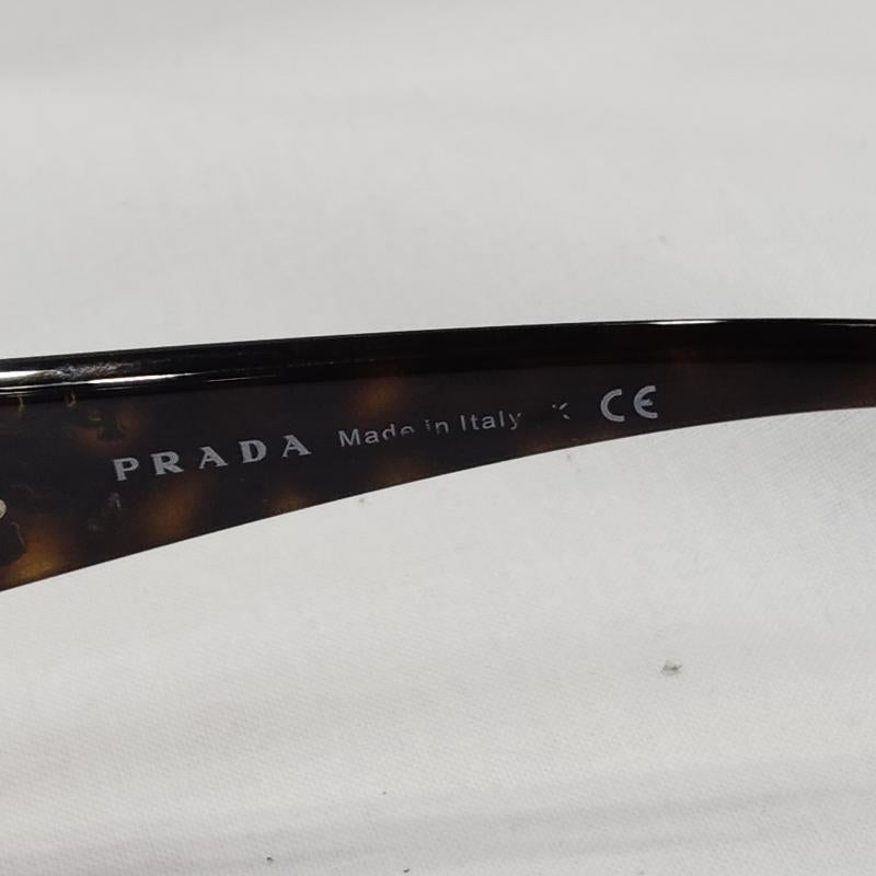 プラダ PRADA めがね・サングラス サングラス SPR26O SPR260 サイド ロゴ サングラス 57□17 茶 / ブラウン / brown レディース USED 古着 中古 50169623