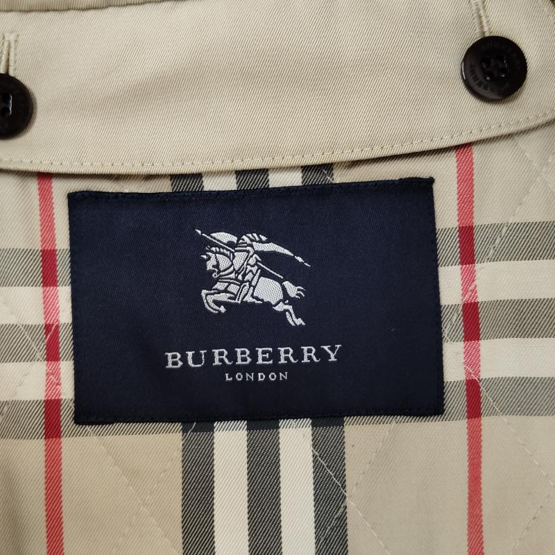 バーバリーロンドン Burberry London コート コート一般 ステンカラー コート バルマカーン コート 比翼仕立て ノバチェック柄 ライナー M ベージュ / ベージュ / beige メンズ USED 古着 中古 50169625