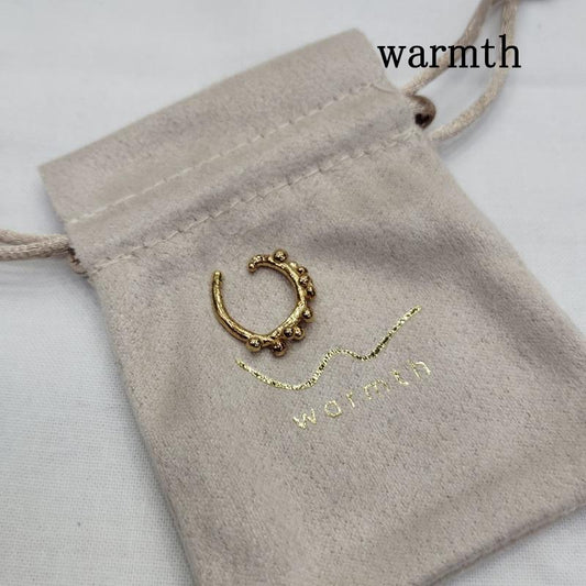 古着 USED アクセサリー ピアス warmth ワームス Rough Tsubu Flower イヤーカフ 片耳用 - 金 / ゴールド / gold color レディース USED 古着 中古 50169627