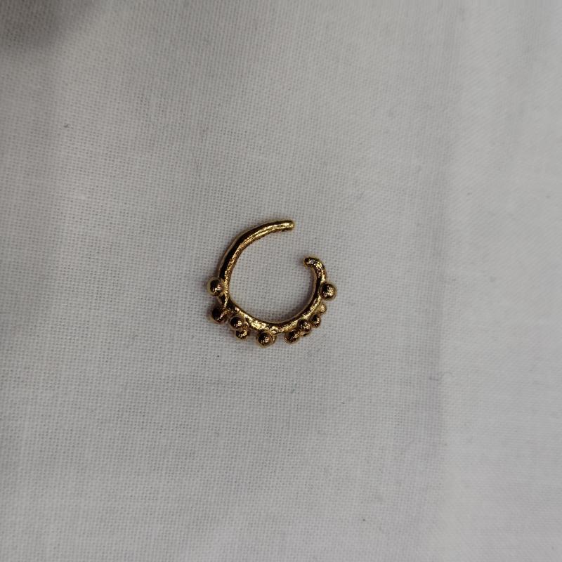 古着 USED アクセサリー ピアス warmth ワームス Rough Tsubu Flower イヤーカフ 片耳用 - 金 / ゴールド / gold color レディース USED 古着 中古 50169627
