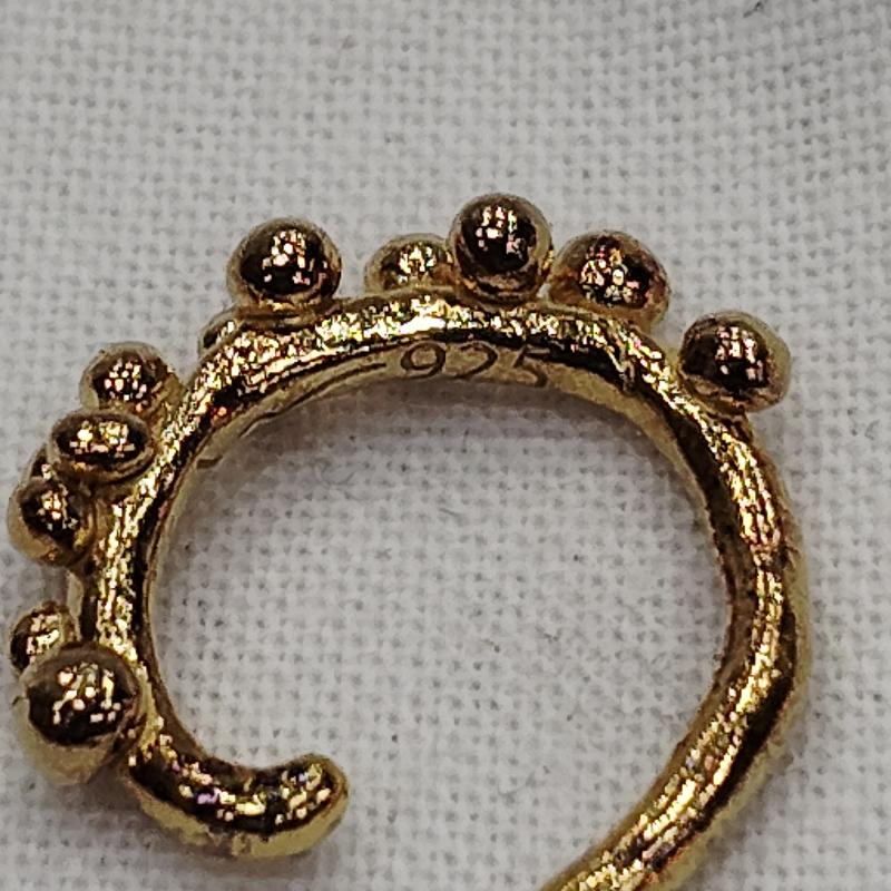 古着 USED アクセサリー ピアス warmth ワームス Rough Tsubu Flower イヤーカフ 片耳用 - 金 / ゴールド / gold color レディース USED 古着 中古 50169627