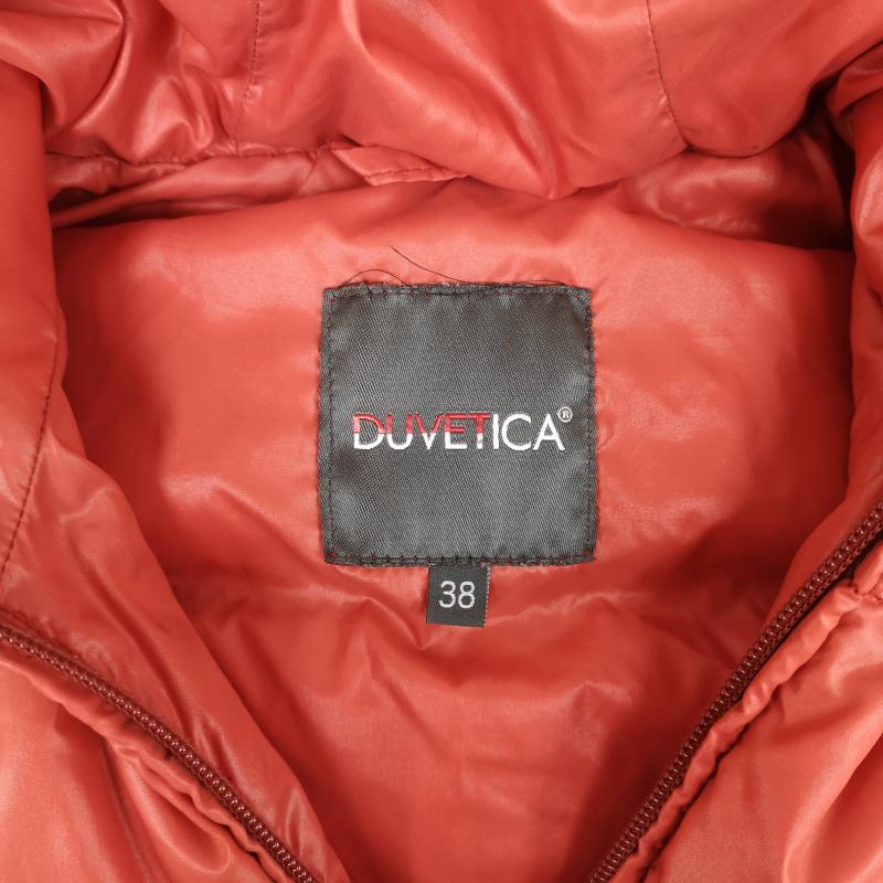 デュベティカ DUVETICA ジャケット、上着 ダウンベスト ブルガリア製 Goccia ラクーンファー ダウン ベスト D.032.00.MFN-1001R 38 橙 / オレンジ / orange レディース USED 古着 中古 50169630