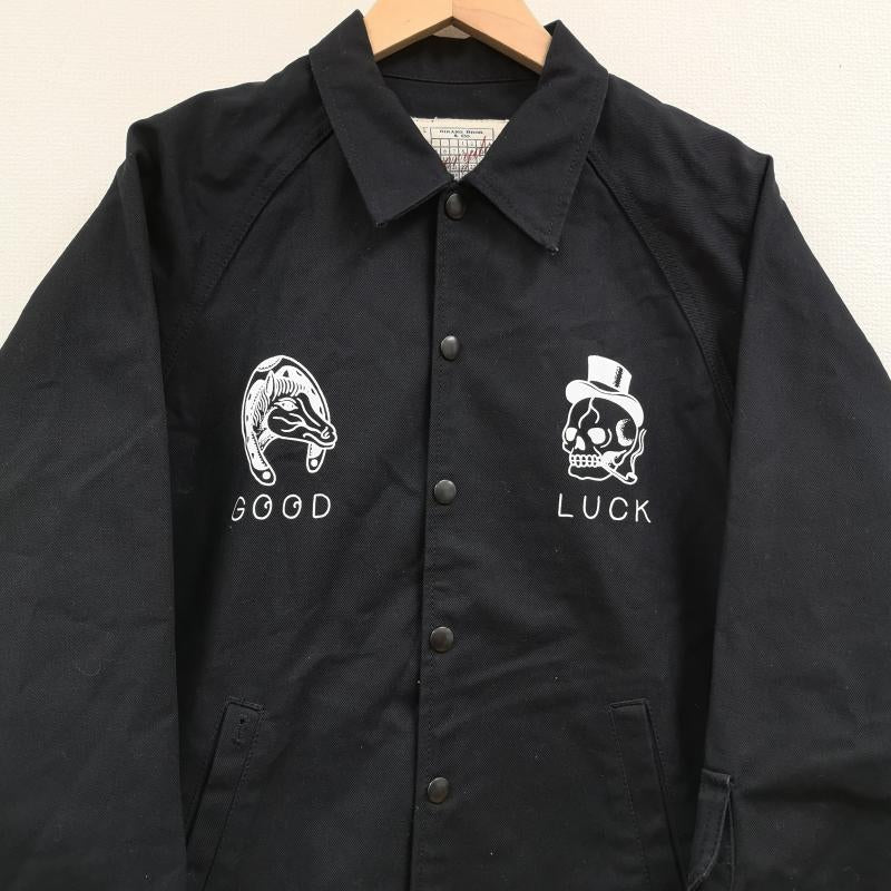 シラノブロス SIRANO BROS. & Co. ジャケット、上着 ジャンパー、ブルゾン 日本製 馬蹄 スカル GOOD LUCK ファイン ワーク ジャケット S 黒 / ブラック / black メンズ USED 古着 中古 50169631