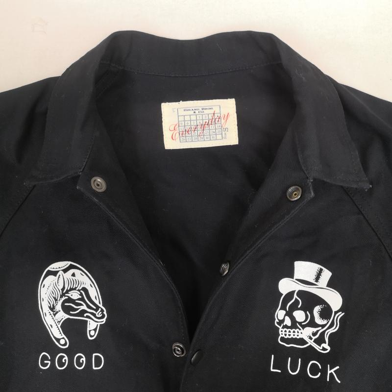 シラノブロス SIRANO BROS. & Co. ジャケット、上着 ジャンパー、ブルゾン 日本製 馬蹄 スカル GOOD LUCK ファイン ワーク ジャケット S 黒 / ブラック / black メンズ USED 古着 中古 50169631