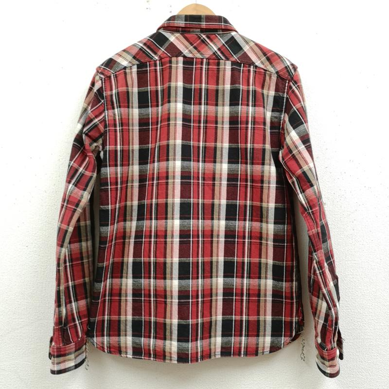 エイトジー EIGHT-G シャツ、ブラウス 長袖 日本製 19FW チェック フランネル ワーク シャツ ネルシャツ 8LS-49 M 赤 / レッド / red メンズ USED 古着 中古 50169632