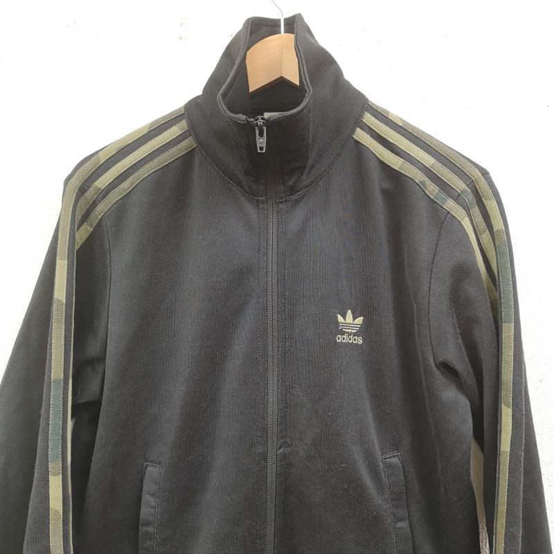 アディダスオリジナルス adidas originals ジャケット、上着 ジャンパー、ブルゾン カモフラージュ 迷彩柄 3ストライプ トラック ジャケット ジャージ FM3363 S 黒 / ブラック / black メンズ USED 古着 中古 50169633