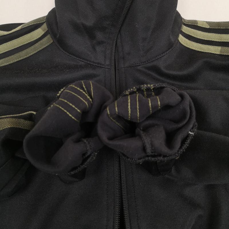 アディダスオリジナルス adidas originals ジャケット、上着 ジャンパー、ブルゾン カモフラージュ 迷彩柄 3ストライプ トラック ジャケット ジャージ FM3363 S 黒 / ブラック / black メンズ USED 古着 中古 50169633