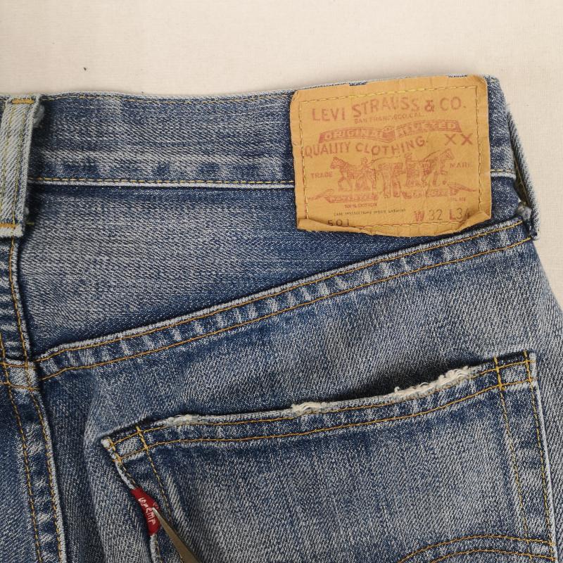 リーバイストラウスアンドコー Levi Strauss & co. パンツ デニム、ジーンズ 日本製 BIG E テーパード ストレート デニム パンツ 71501 32インチ インディゴ / インディゴ / Indigo メンズ USED 古着 中古 50169638
