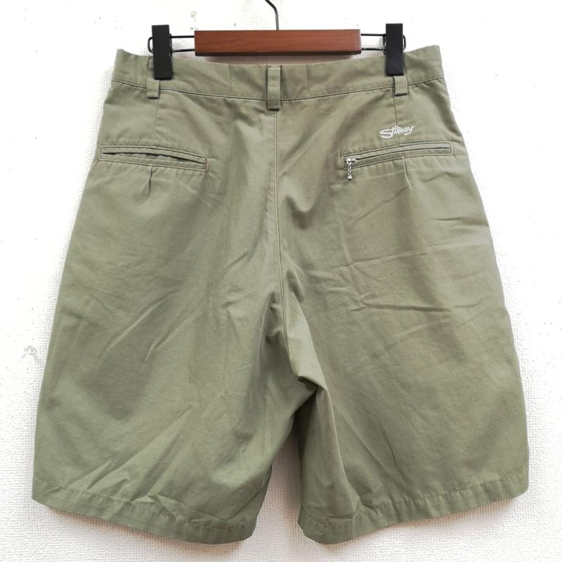 ステューシー STUSSY パンツ ショートパンツ USA製 90s 紺タグ オールド チノ ハーフ パンツ ショーツ 31インチ カーキ / カーキ / khaki メンズ USED 古着 中古 50169639