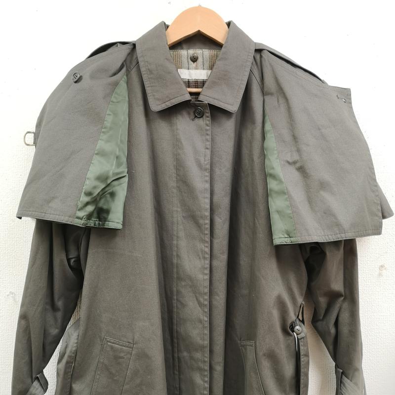 古着 USED コート トレンチコート PERRY ELLIS ケープ付き ロング トレンチ コート チャコールグレー / チャコールグレー / レディース USED 古着 中古 50169641