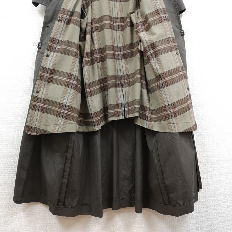 古着 USED コート トレンチコート PERRY ELLIS ケープ付き ロング トレンチ コート チャコールグレー / チャコールグレー / レディース USED 古着 中古 50169641