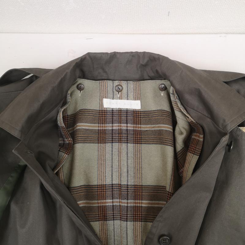 古着 USED コート トレンチコート PERRY ELLIS ケープ付き ロング トレンチ コート チャコールグレー / チャコールグレー / レディース USED 古着 中古 50169641