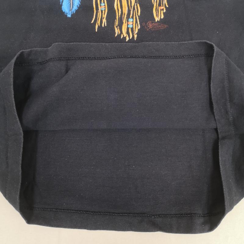 インディアン モーターサイクル INDIAN MOTORCYCLE Tシャツ 半袖 USA製 90s シングルステッチ バイカー グラフィック 半袖 Tシャツ S/S TEE M 黒 / ブラック / black X 紺 / ネイビー / navy メンズ USED 古着 中古 50169643