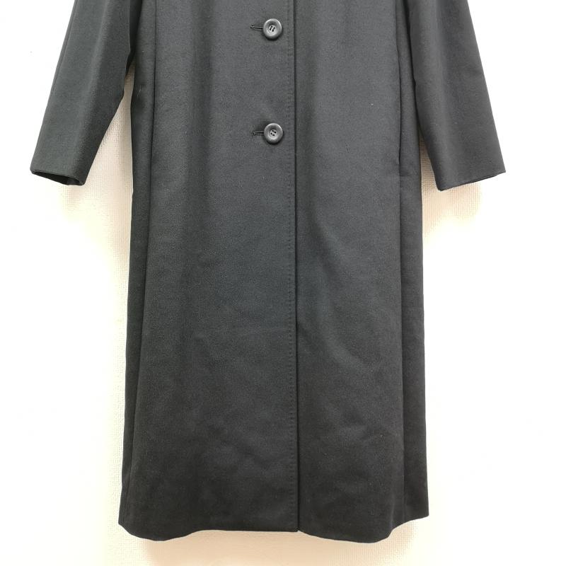 ハーディーエイミス HARDYAMIES コート コート一般 日本製 シングルブレスト ボタン仕様 ステンカラー ロング コート 33-1435-05 - 黒 / ブラック / black レディース USED 古着 中古 50169644
