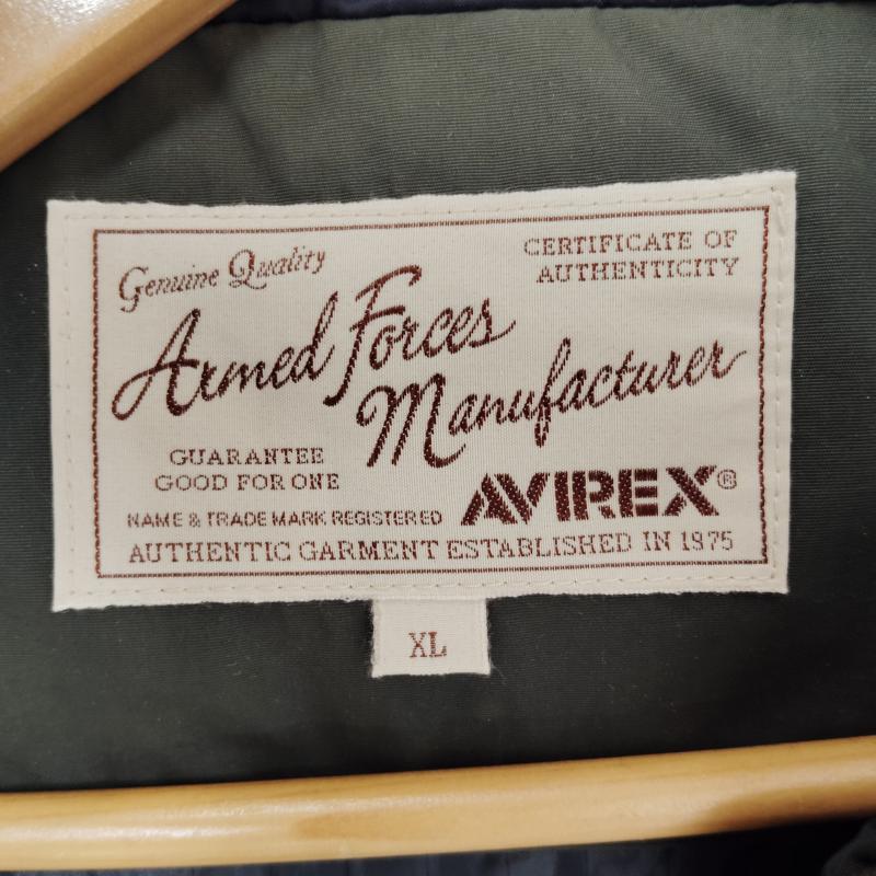 アヴィレックス AVIREX ジャケット、上着 ジャンパー、ブルゾン ミリタリー シンプル フード ジャケット ミリタリー テイスト 6162153 XL カーキ / カーキ / khaki メンズ USED 古着 中古 50169651