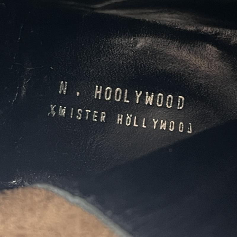 エヌハリウッド N.HOOLYWOOD ブーツ ロングブーツ MISTER HOLLYWOOD レザーコンビ レースアップ ロング ブーツ 26.0cm 茶 / ブラウン / brown メンズ USED 古着 中古 50169658