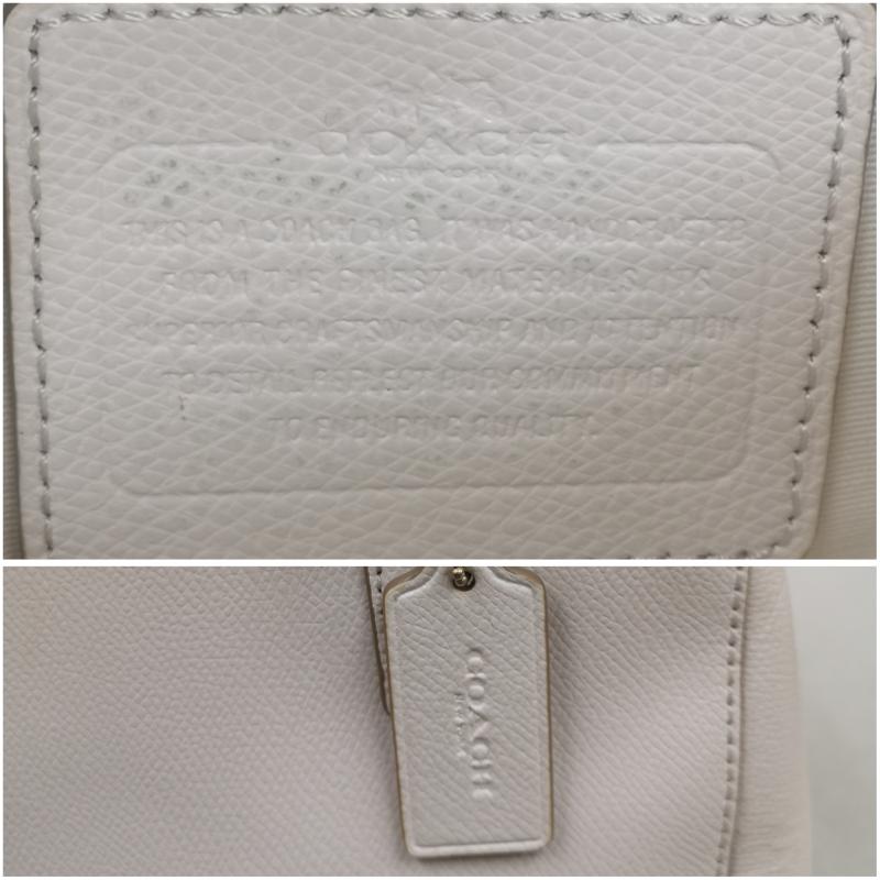 コーチ COACH ハンドバッグ ハンドバッグ クロスグレーン レザー クリスティー スモール キャリーオール ハンドバック F34673 - アイボリー / アイボリー / レディース USED 古着 中古 50169662