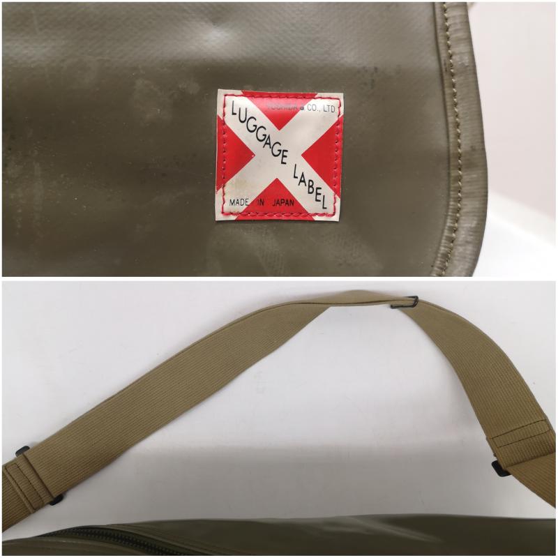 ラゲッジ レーベル LUGGAGE LABEL ショルダーバッグ ショルダーバッグ 日本製 吉田カバン ライナー 赤バッテン ショルダー バッグ - カーキ / カーキ / khaki X 緑 / グリーン / green メンズ USED 古着 中古 50169666