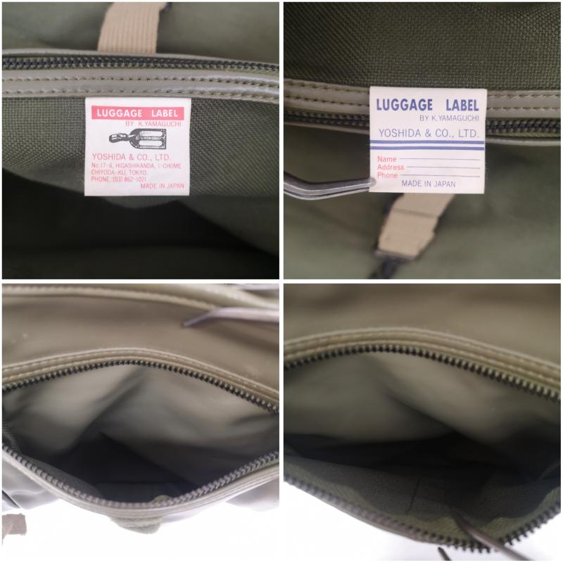 ラゲッジ レーベル LUGGAGE LABEL ショルダーバッグ ショルダーバッグ 日本製 吉田カバン ライナー 赤バッテン ショルダー バッグ - カーキ / カーキ / khaki X 緑 / グリーン / green メンズ USED 古着 中古 50169666