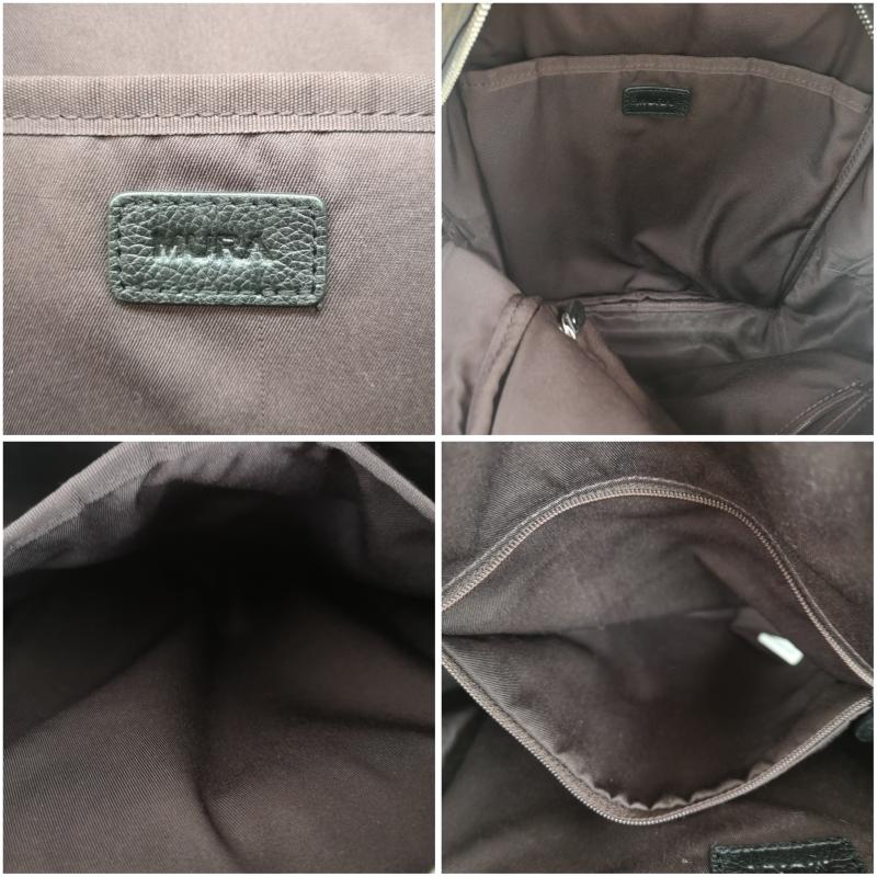 古着 USED リュックサック、デイパック リュックサック、デイバッグ MURA シュリンクレザー ダブルジッパー バック パック 牛本革 リュック サック - 黒 / ブラック / black メンズ USED 古着 中古 50169670