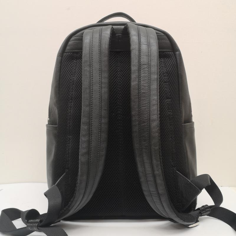 古着 USED リュックサック、デイパック リュックサック、デイバッグ MURA シュリンクレザー ダブルジッパー バック パック 牛本革 リュック サック - 黒 / ブラック / black メンズ USED 古着 中古 50169670