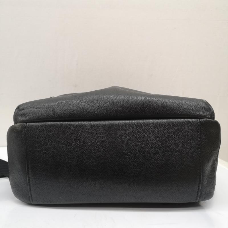 古着 USED リュックサック、デイパック リュックサック、デイバッグ MURA シュリンクレザー ダブルジッパー バック パック 牛本革 リュック サック - 黒 / ブラック / black メンズ USED 古着 中古 50169670