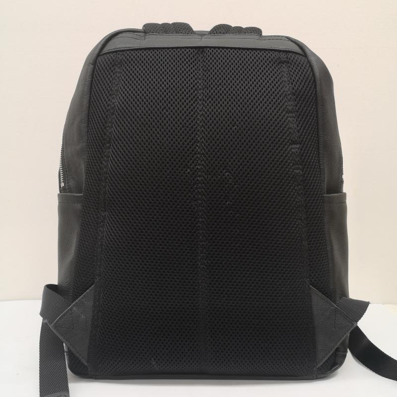 古着 USED リュックサック、デイパック リュックサック、デイバッグ MURA シュリンクレザー ダブルジッパー バック パック 牛本革 リュック サック - 黒 / ブラック / black メンズ USED 古着 中古 50169670