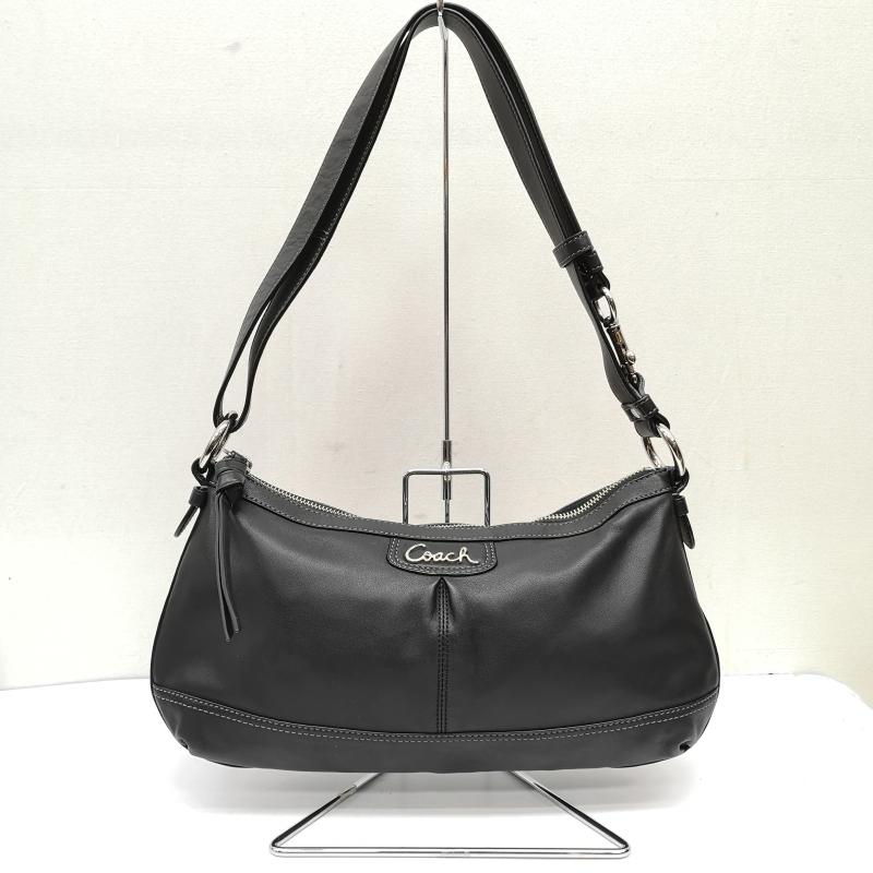 コーチ COACH ショルダーバッグ ショルダーバッグ 本革 レザー 三日月型 ショルダー バッグ F19729 - 黒 / ブラック / black レディース USED 古着 中古 50169671