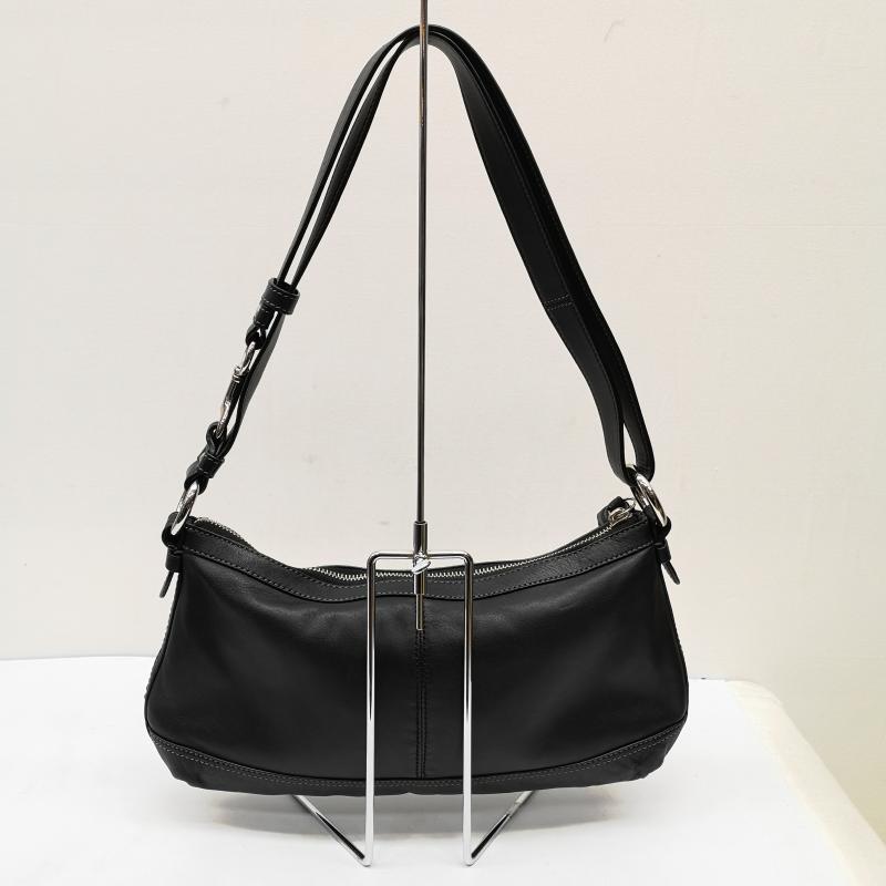 コーチ COACH ショルダーバッグ ショルダーバッグ 本革 レザー 三日月型 ショルダー バッグ F19729 - 黒 / ブラック / black レディース USED 古着 中古 50169671