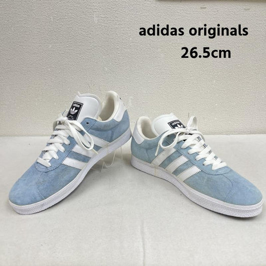 アディダスオリジナルス adidas originals スニーカー スニーカー GAZELLE IH9864 WHITE BLUE WHEAT ガゼル シューズ スエード スニーカー 26.5cm 水色 / ライトブルー / メンズ USED 古着 中古 50169676