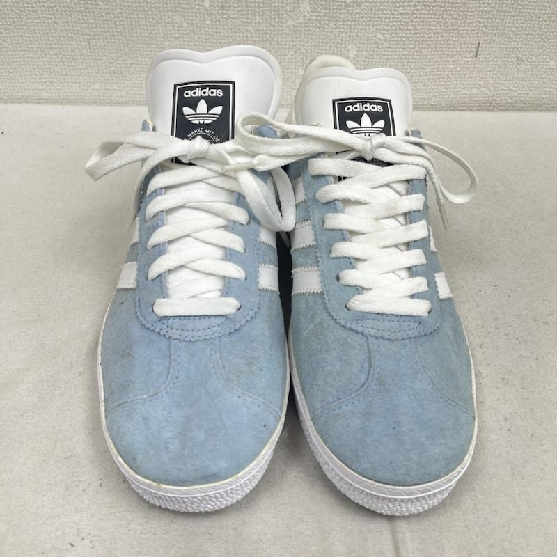 アディダスオリジナルス adidas originals スニーカー スニーカー GAZELLE IH9864 WHITE BLUE WHEAT ガゼル シューズ スエード スニーカー 26.5cm 水色 / ライトブルー / メンズ USED 古着 中古 50169676