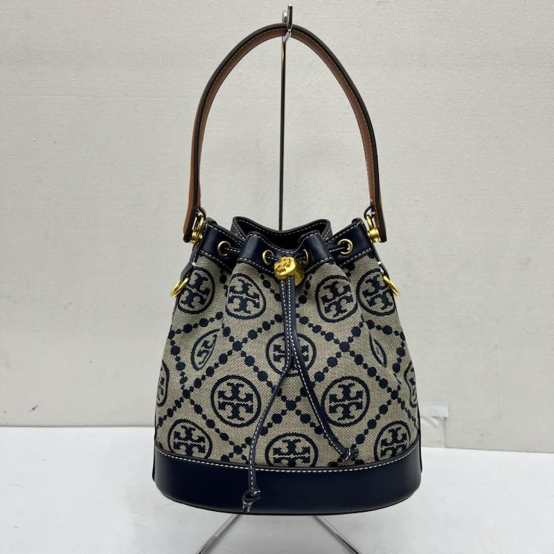 トリーバーチ TORY BURCH ショルダーバッグ ショルダーバッグ モノグラム ジャカード 2way ショルダーバッグ - 紺 / ネイビー / navy レディース USED 古着 中古 50169683