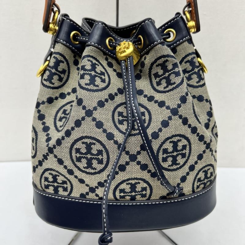 トリーバーチ TORY BURCH ショルダーバッグ ショルダーバッグ モノグラム ジャカード 2way ショルダーバッグ - 紺 / ネイビー / navy レディース USED 古着 中古 50169683
