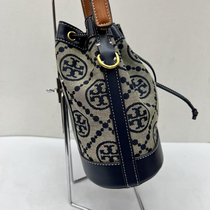 トリーバーチ TORY BURCH ショルダーバッグ ショルダーバッグ モノグラム ジャカード 2way ショルダーバッグ - 紺 / ネイビー / navy レディース USED 古着 中古 50169683