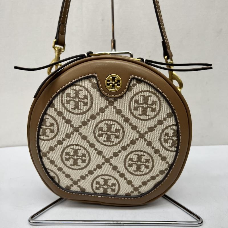 トリーバーチ TORY BURCH ショルダーバッグ ショルダーバッグ モノグラム ジャカード ムーンバッグ - 茶 / ブラウン / brown レディース USED 古着 中古 50169685