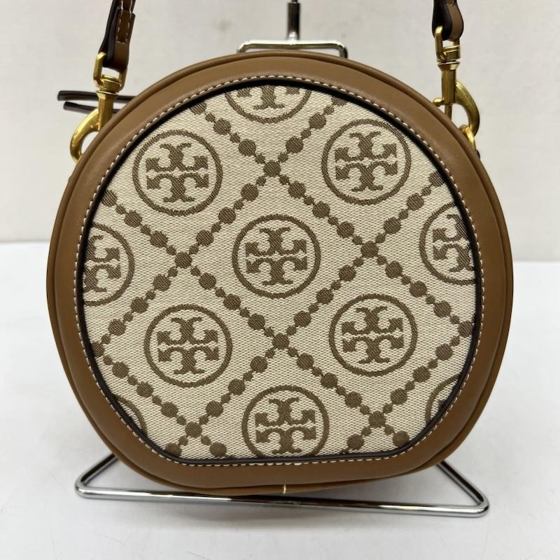 トリーバーチ TORY BURCH ショルダーバッグ ショルダーバッグ モノグラム ジャカード ムーンバッグ - 茶 / ブラウン / brown レディース USED 古着 中古 50169685