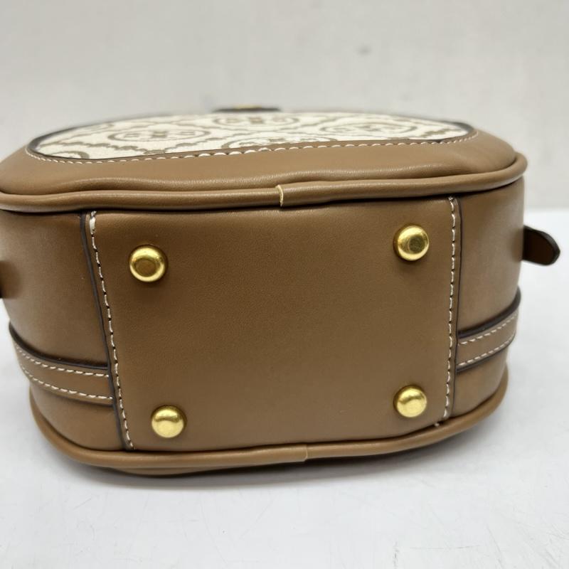 トリーバーチ TORY BURCH ショルダーバッグ ショルダーバッグ モノグラム ジャカード ムーンバッグ - 茶 / ブラウン / brown レディース USED 古着 中古 50169685
