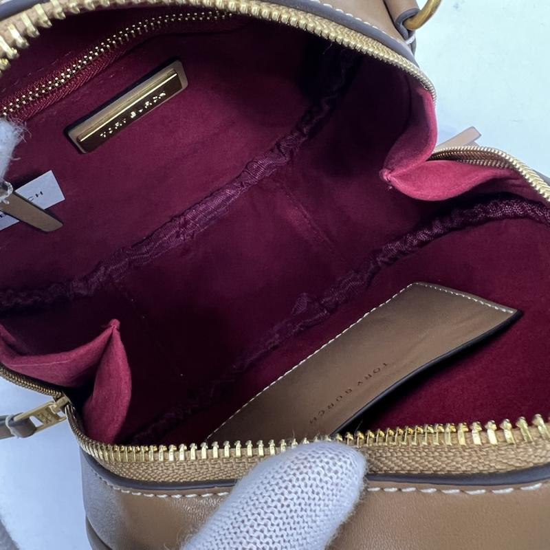トリーバーチ TORY BURCH ショルダーバッグ ショルダーバッグ モノグラム ジャカード ムーンバッグ - 茶 / ブラウン / brown レディース USED 古着 中古 50169685