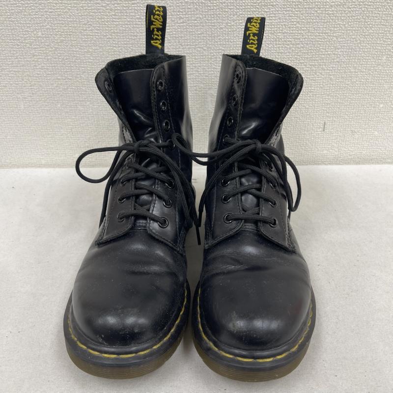 ドクターマーチン Dr.Martens ブーツ ショートブーツ 1460 8 ホールブーツ ステッチ レースアップ ワーク ブーツ UK：5 黒 / ブラック / black メンズ USED 古着 中古 50169687