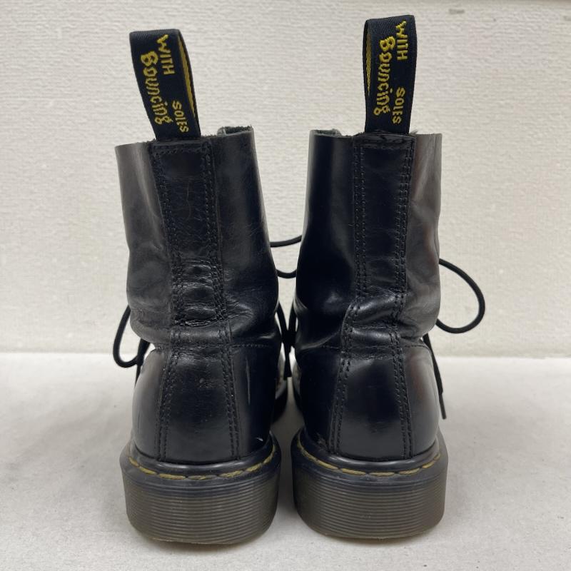 ドクターマーチン Dr.Martens ブーツ ショートブーツ 1460 8 ホールブーツ ステッチ レースアップ ワーク ブーツ UK：5 黒 / ブラック / black メンズ USED 古着 中古 50169687