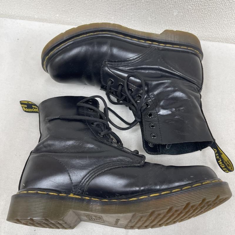ドクターマーチン Dr.Martens ブーツ ショートブーツ 1460 8 ホールブーツ ステッチ レースアップ ワーク ブーツ UK：5 黒 / ブラック / black メンズ USED 古着 中古 50169687
